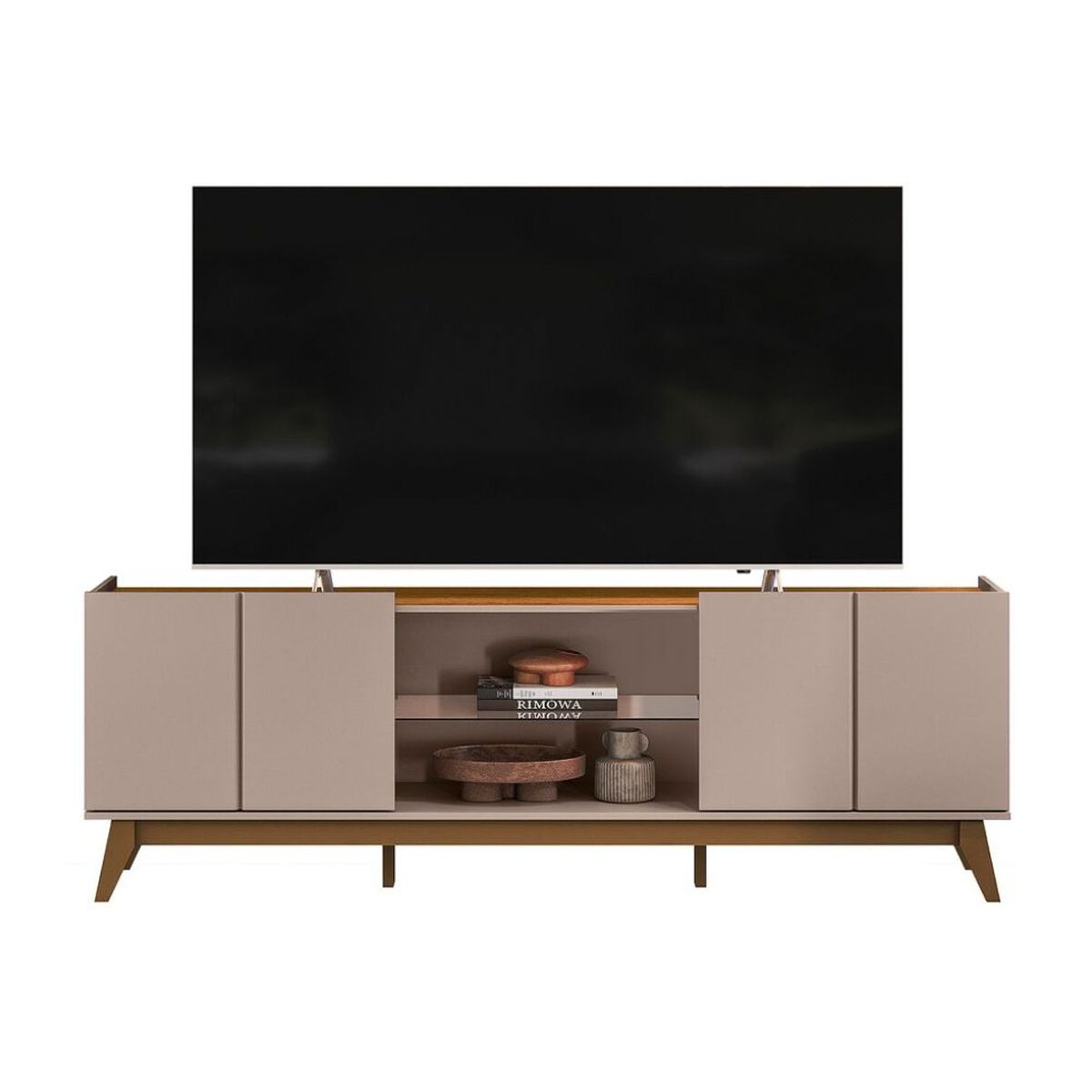 Rack TV Exit Guaruja Hasta 75" Gris