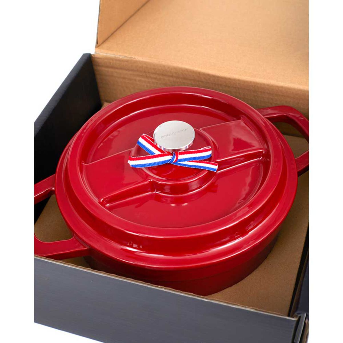 Olla Hierro Fundido Coquinaria 2.9 lt. Rojo