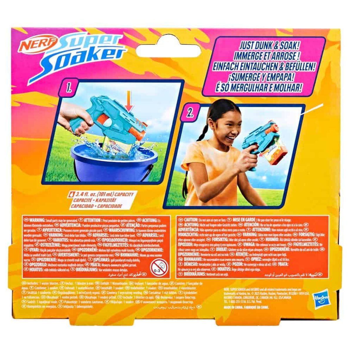 Lanzador de Agua Nerf Super Soaker Mini Dunk-Fill