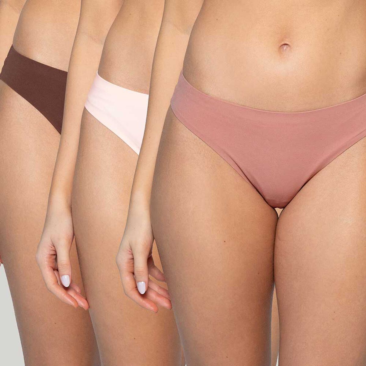 Pack 3 Unidades Calz&oacute;n Bikini Mujer Intime