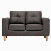 Sofá Kea Infinity Tela 2 Cuerpos Gris