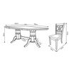 Juego de Comedor Zoy Home Holbox 8 Sillas Beige