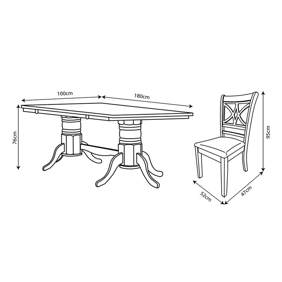 Juego de Comedor Zoy Home Holbox 8 Sillas Beige