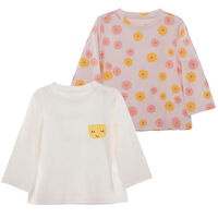 Pack 2 Polera Manga Larga Chess Baby Crudo