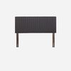Cama Europea Rosen 2 Plazas New Style 6 + Respaldo Grafito