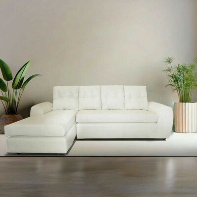 Imagen 1 del producto Seccional Derecho Elegant Houston Cheise PU 5 Cuerpos Tostado