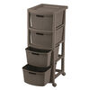 Cajonero  Rimax De Rattan 4G Mocca