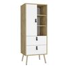 Clóset TuHome Huna 1 Puerta 2 Cajones Macadamia Blanco