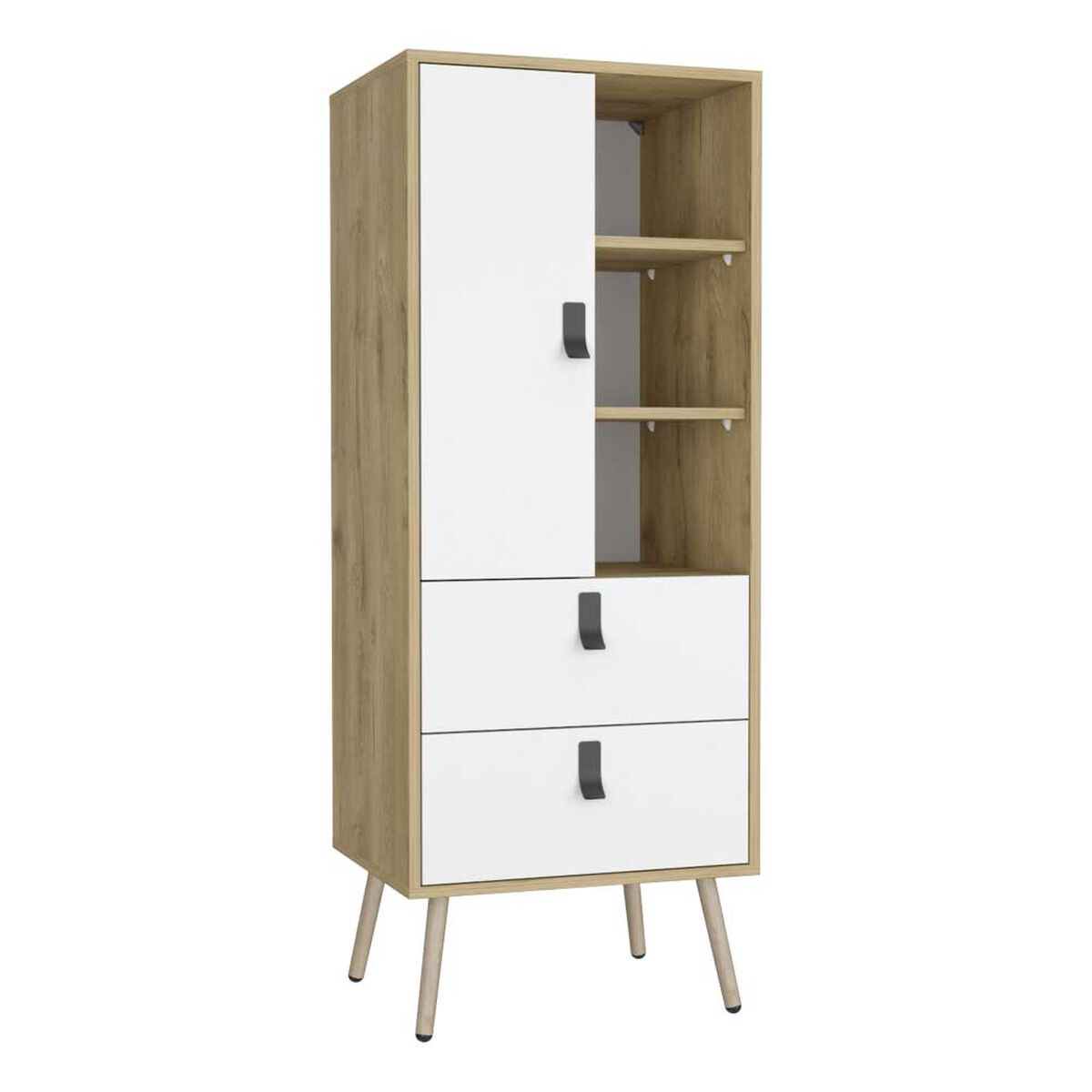 Clóset TuHome Huna 1 Puerta 2 Cajones Macadamia Blanco