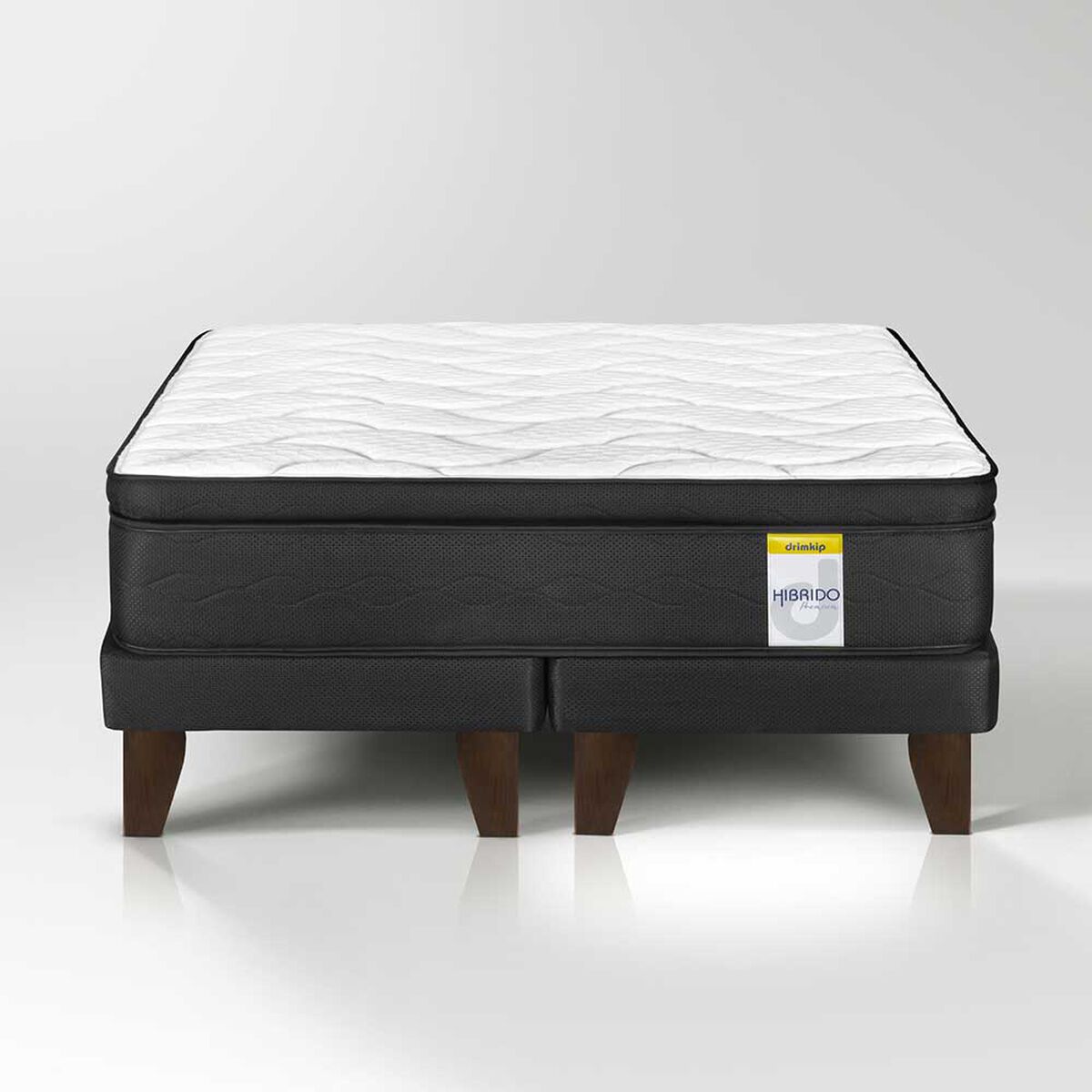 Cama Europea Drimkip S&uacute;per King Hibrido Premium Base Dividida