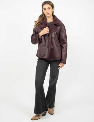 Imagen 2 del producto Chaqueta Mujer Alma Burdeo, Cafe, Negro