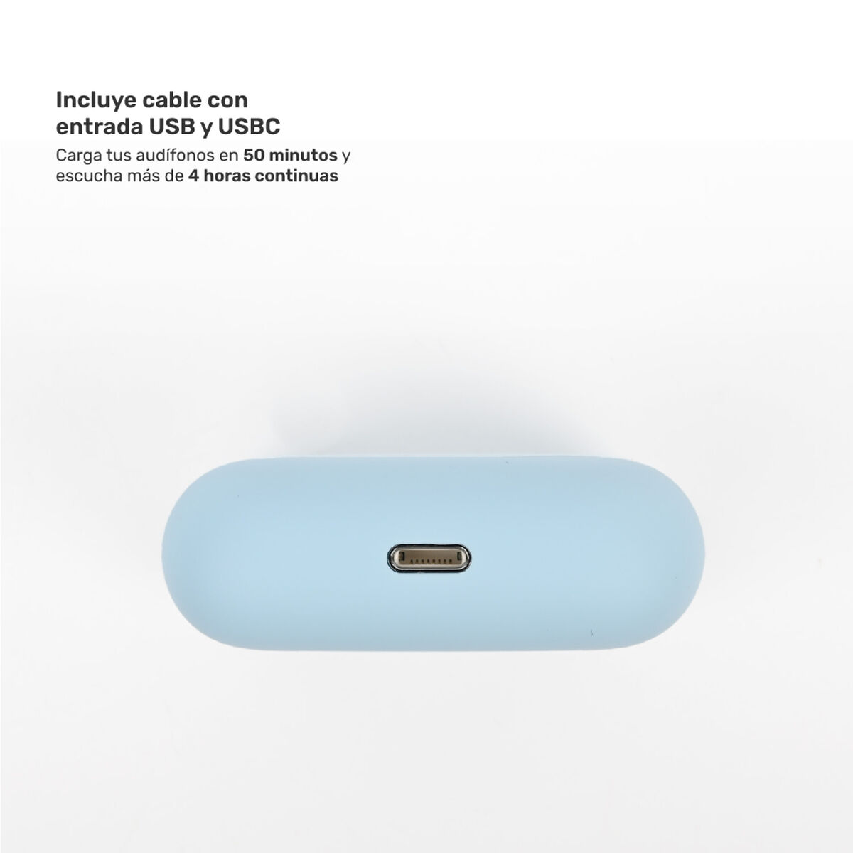 Kit Smartwatch Lhotse Vibe 05 Cream + Audífonos Celeste