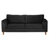 Sofá Latam Home Milan 3 Cuerpos Negro