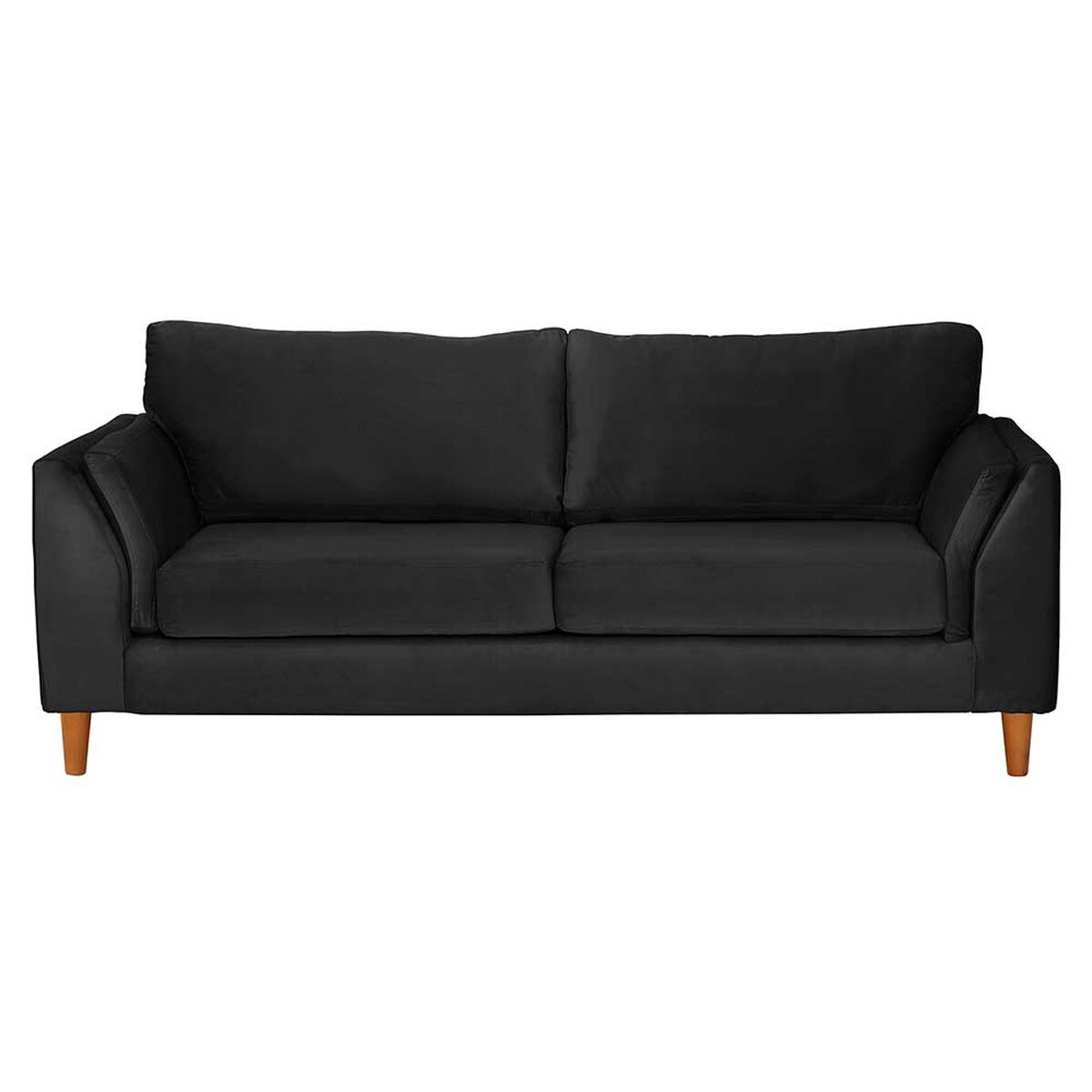 Sofá Latam Home Milan 3 Cuerpos Negro