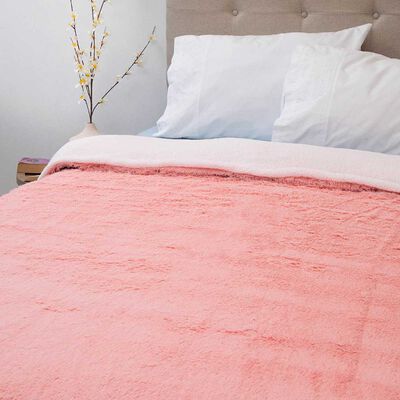 Imagen 2 del producto Frazada Poliéster Doral 2 Plazas Deluxe Rosado