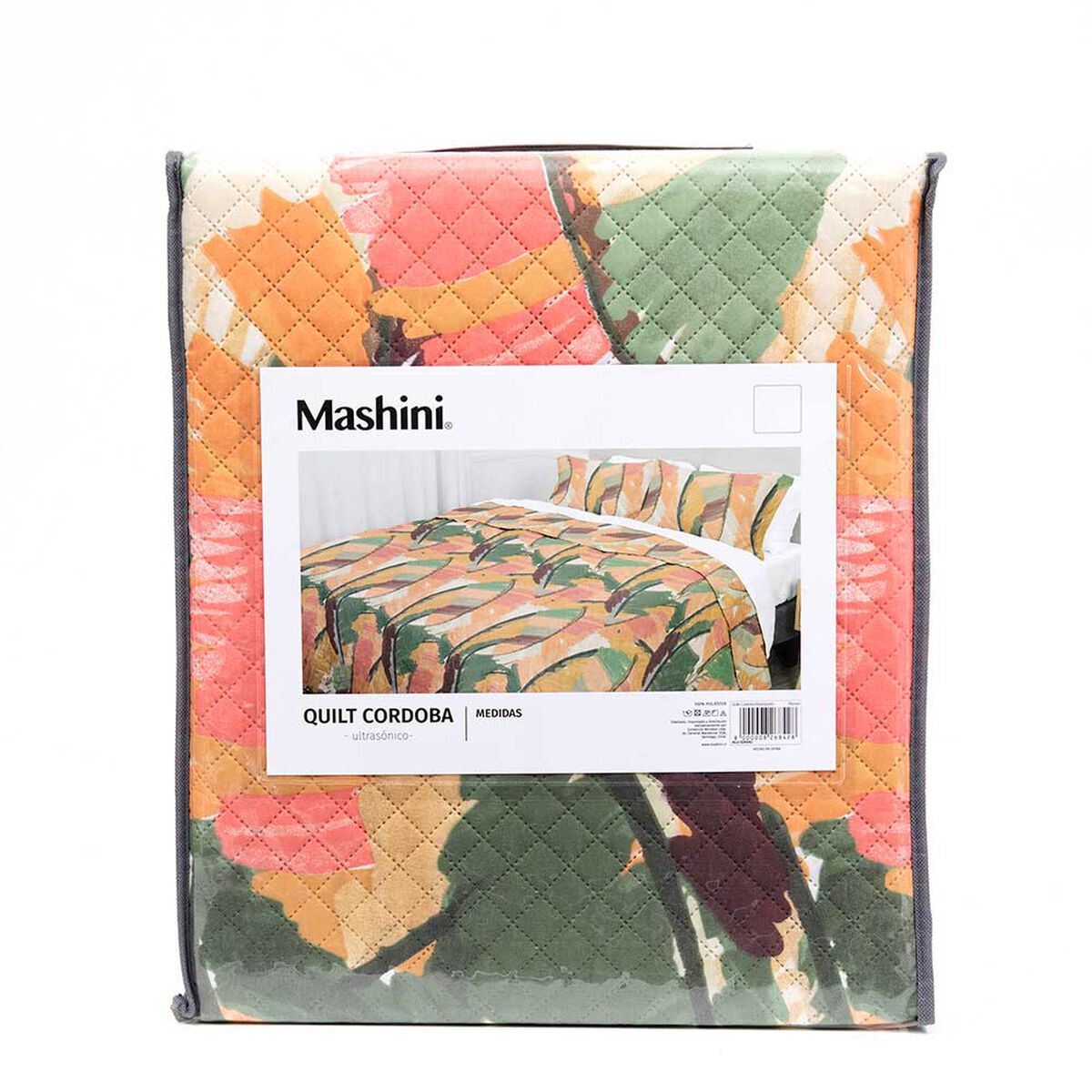 Quilt Mashini 1,5 Plazas Cordoba Plumas