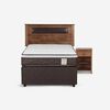 Cama Nido Rosen 1,5 Plazas New Style 4 Plus + Respaldo + Velador Ferrara