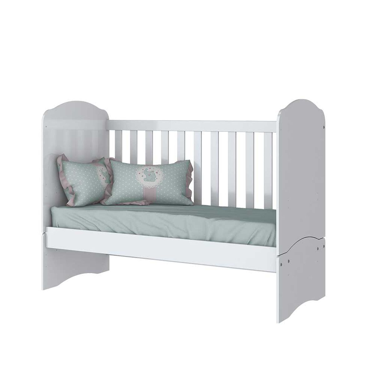 Cuna 2 en 1 Home Mobili Cari Blanco