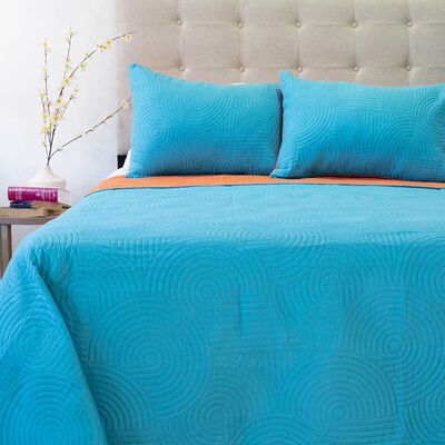 Imagen 1 del producto Quilt Bicolor Doral King Origins Calipso Naranjo