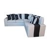 Seccional A&M Home Victor 2,2 Cuerpos Gris Negro