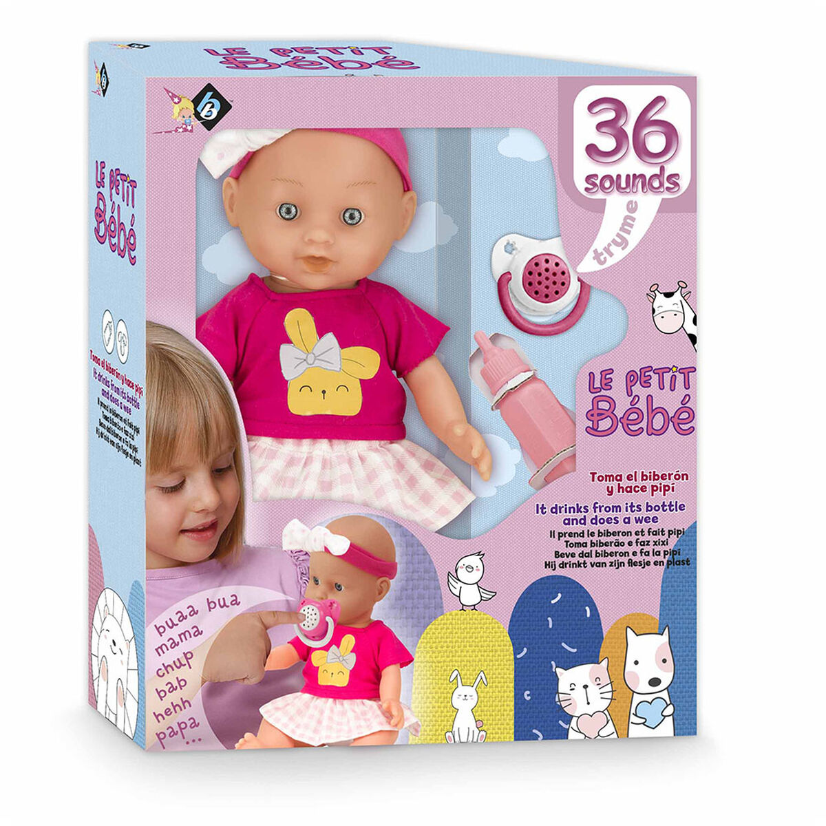 Muñeca Interactiva con 36 Sonidos Le Petit Bebe Loko Toys