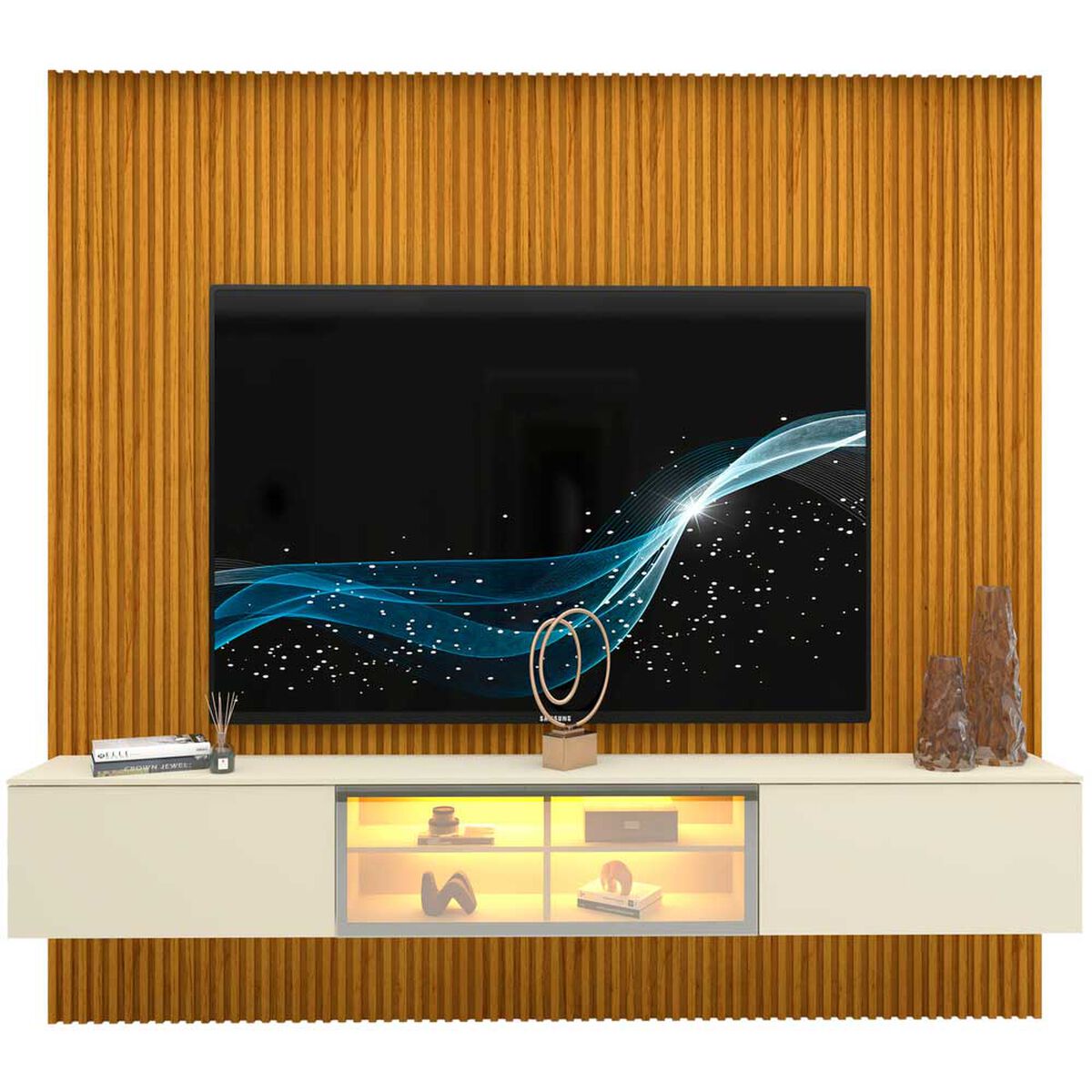 Home Decocasa Supremo Luminare hasta 85" Natural Off White