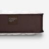 Cama Europea Rosen 1,5 Plazas Ergo T + Velador Tabor Caramelo + Almohada Light Americana