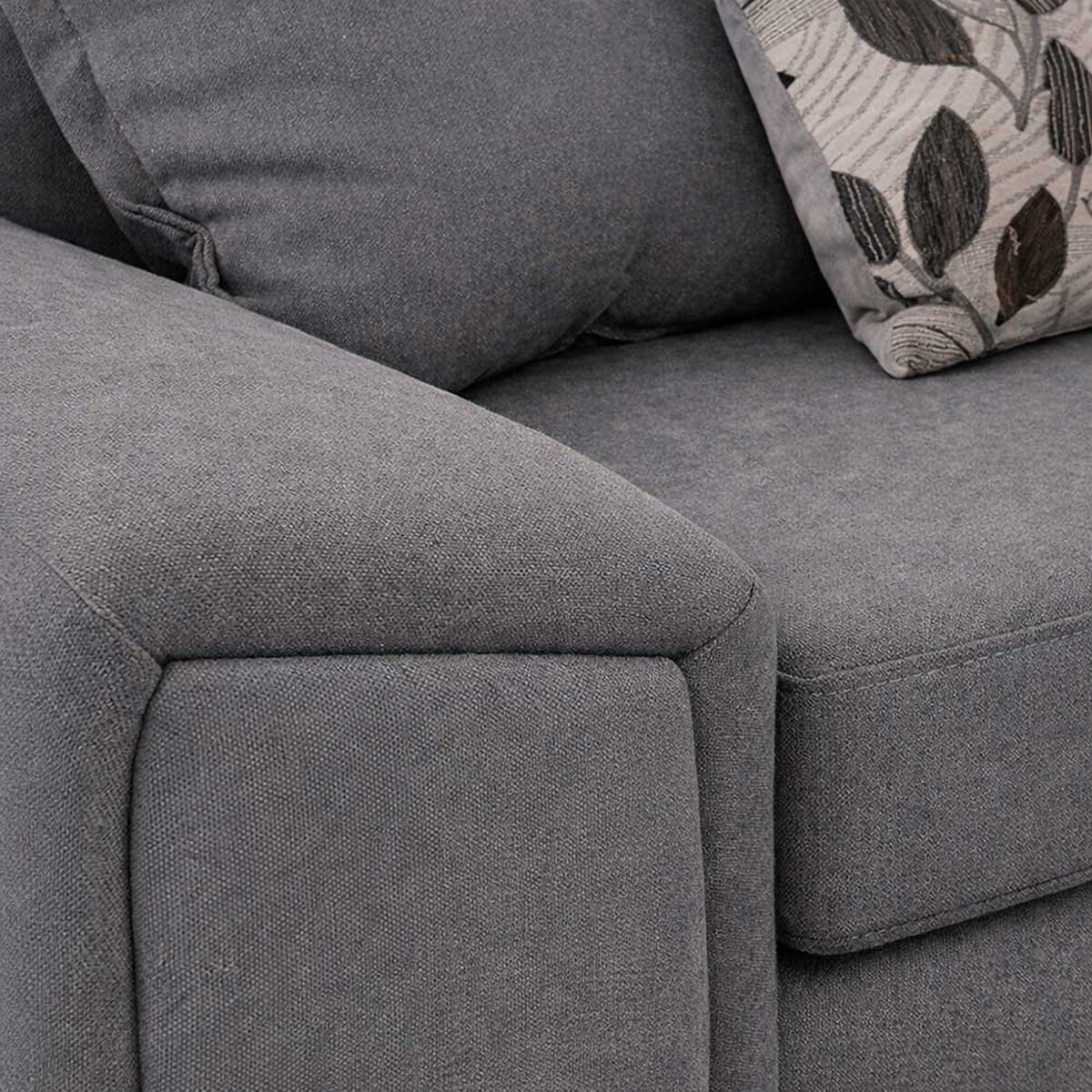Juego de Living Elegant Detail New Houston 3-2 Cuerpos Gris