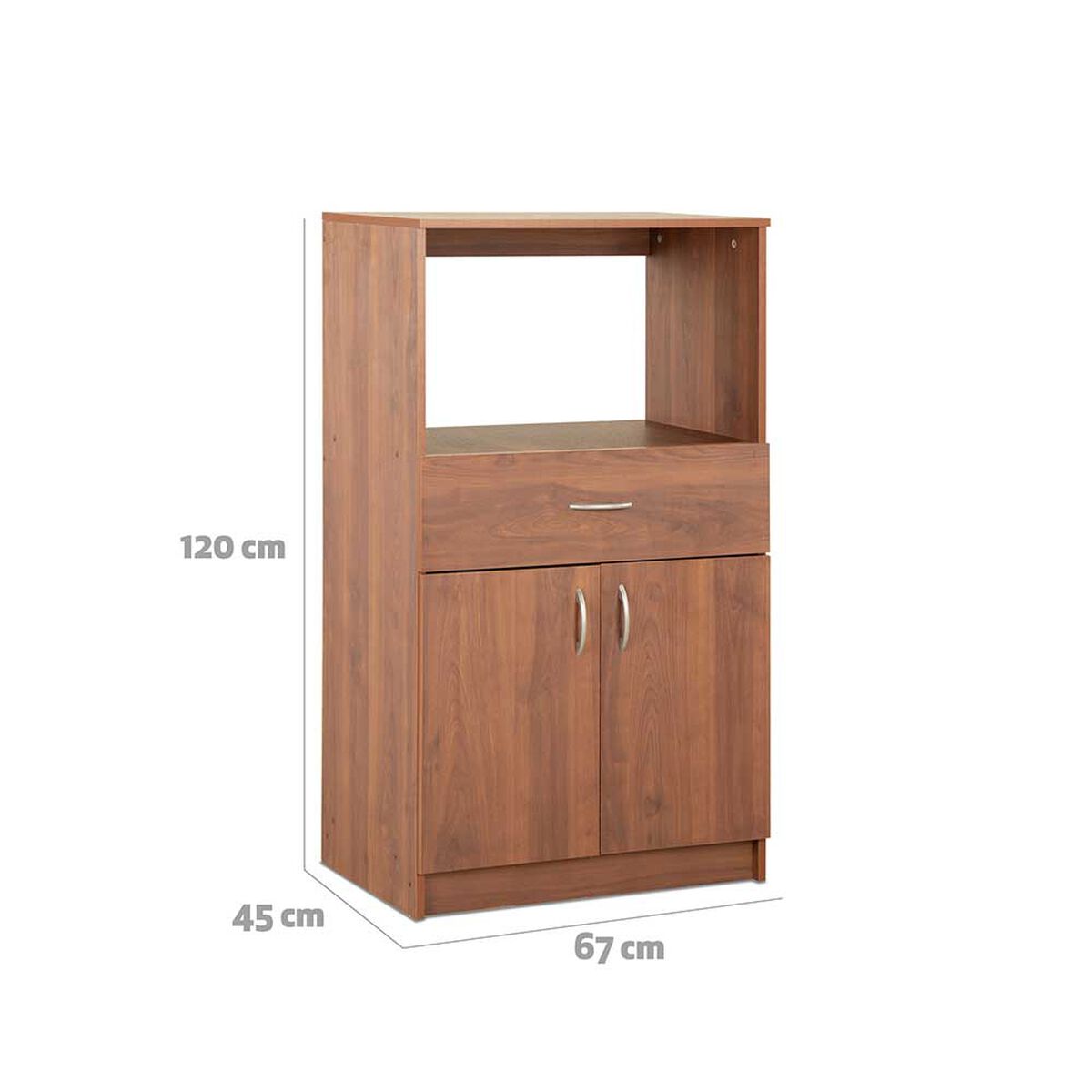 Mueble de Cocina Auxiliar Stanford 2 Puertas 1 Repisa 1 Cajón Cerezo