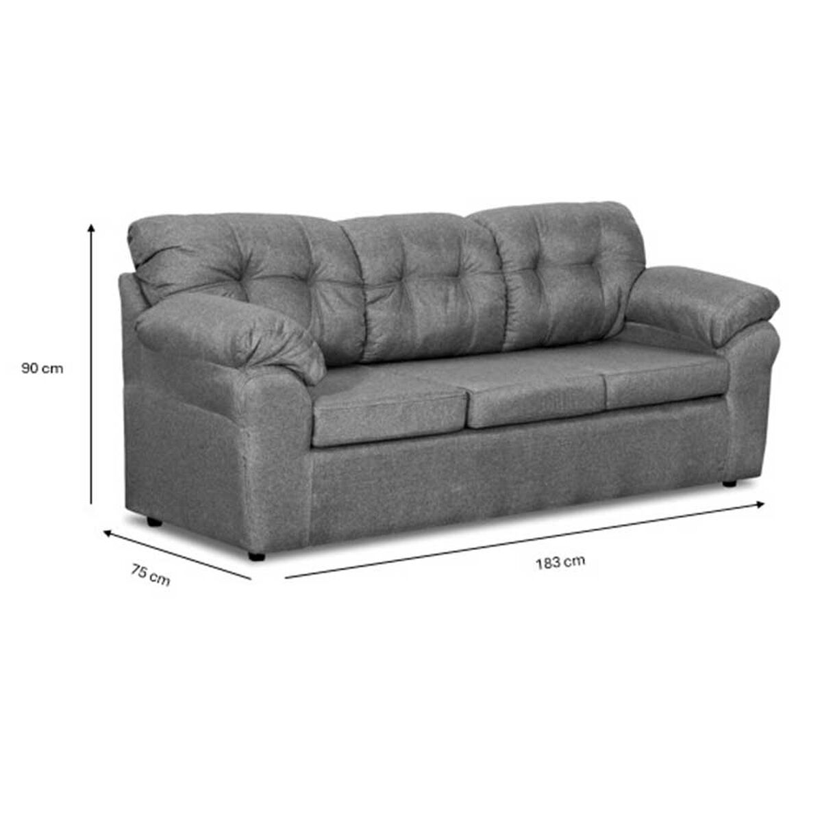 Sofá Deco Outlet Polonia 3 Cuerpos Beige