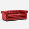 Sof&aacute; Barra Design Chesterfield 3 Cuerpos Rojo