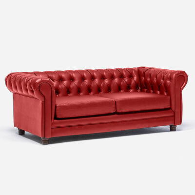Imagen 2 del producto Sofá Barra Design Chesterfield 3 Cuerpos Rojo