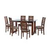 Juego de Comedor Latam Home Pamplona Girona 6 Sillas Velvet Chocolate