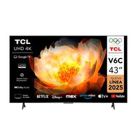 Smart TV LED 43"" TCL UHD 4K Google TV V6C