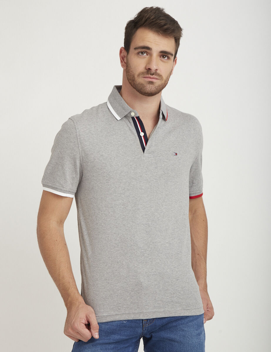 Polera Tommy Hilfiger Hombre Con Cuello POLERA TOMMY HILFIGER