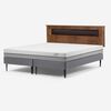 Cama Europea Rosen Base Dividida King Pratta + Respaldo Ferrara