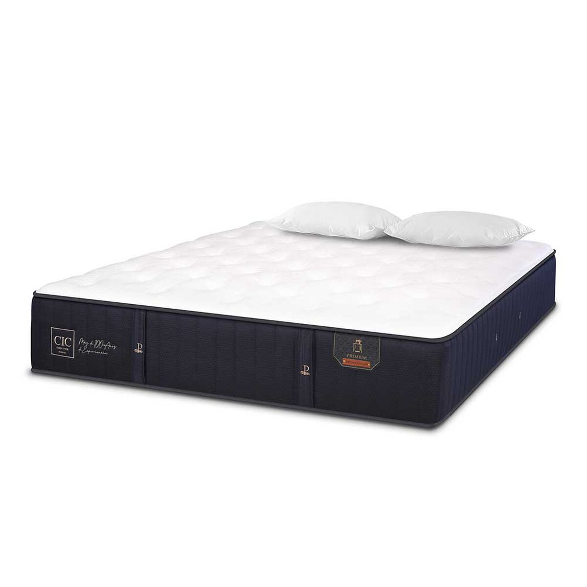 Colchón CIC 2 Plazas Premium + Almohadas