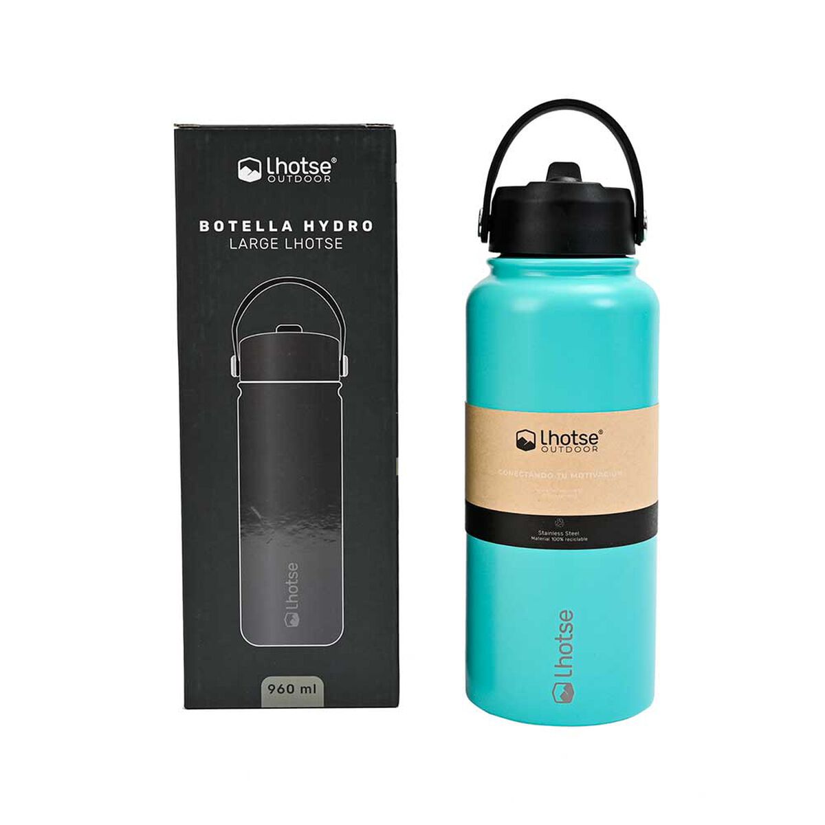 Botella Térmica Insulada Hydro 960ml Celeste Lhotse