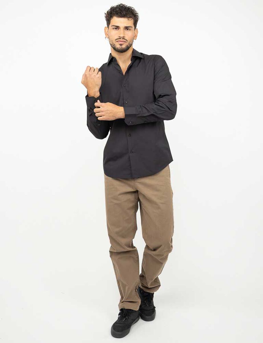 Camisa Slim Manga Larga Hombre Zibel