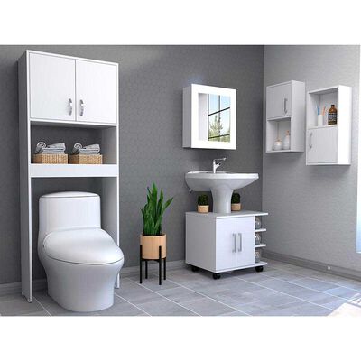 TUHOME Botiquín + Optimizadores Lavamanos + Baño 63-A + Auxiliar X2 TuHome Big Bath