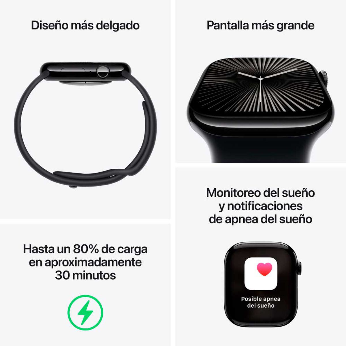Smartwatch Apple Watch Series 10 46 mm Silver Aluminum