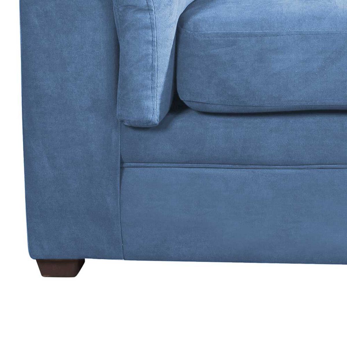 Juego de Living Latam Home Ancona 3 Cuerpos + Sofá 2 Cuerpos Azul Petróleo