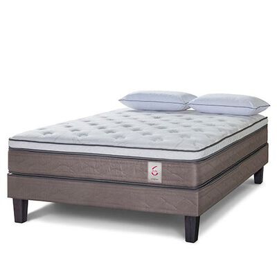 Cama Europea Rosen 2 Plazas New Style 6 + 2 Almohadas Extra