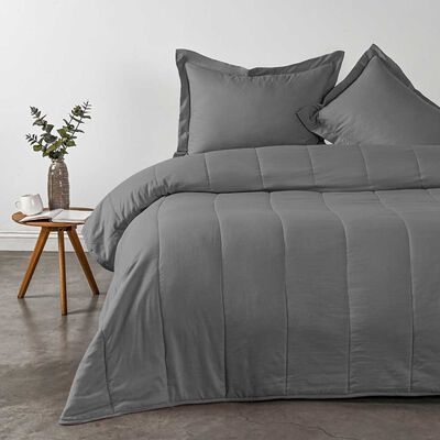 Cubrecama American Family 2 Plazas Marengo Gris