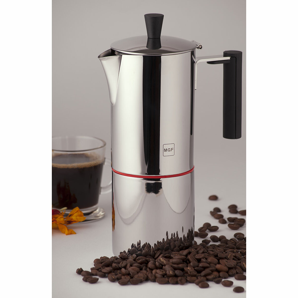 Cafetera Acero Inoxidable Magefesa 4 Tazas Nova