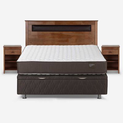 Imagen 2 del producto Boxet Rosen 2 Plazas Ergo T + Respaldo + 2 Veladores Ferrara