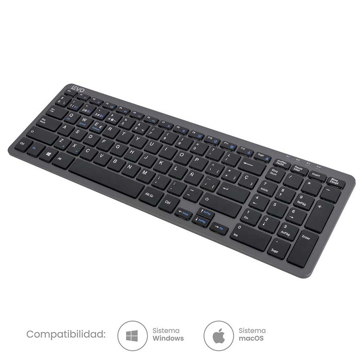 Teclado Inalámbrico Periféricos LEVO Cygna