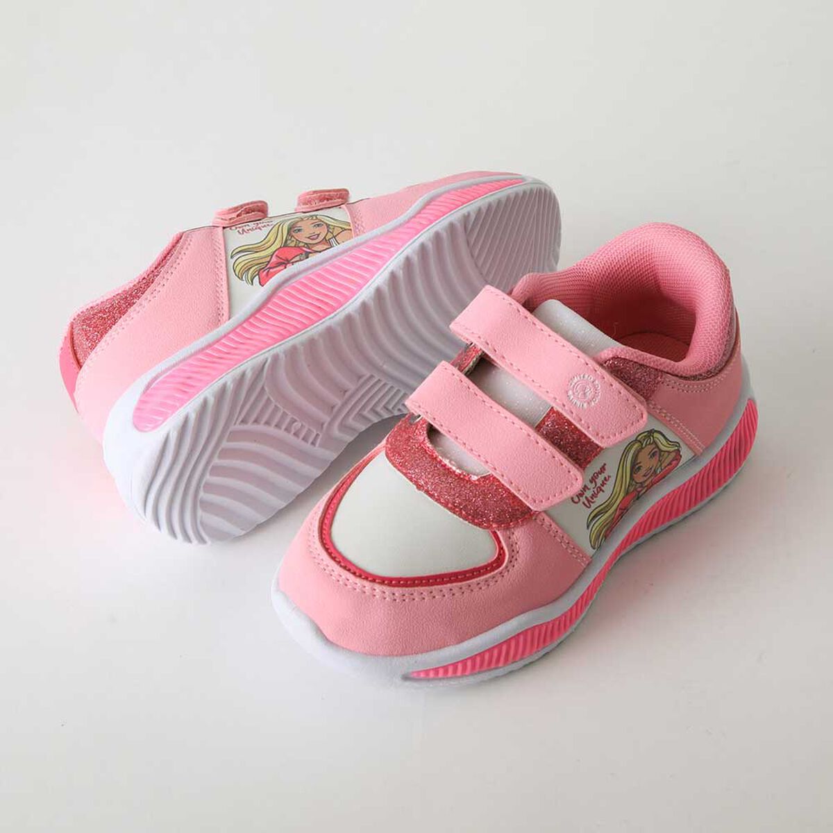 Zapatilla Con Luces Posando Ni&ntilde;a Barbie