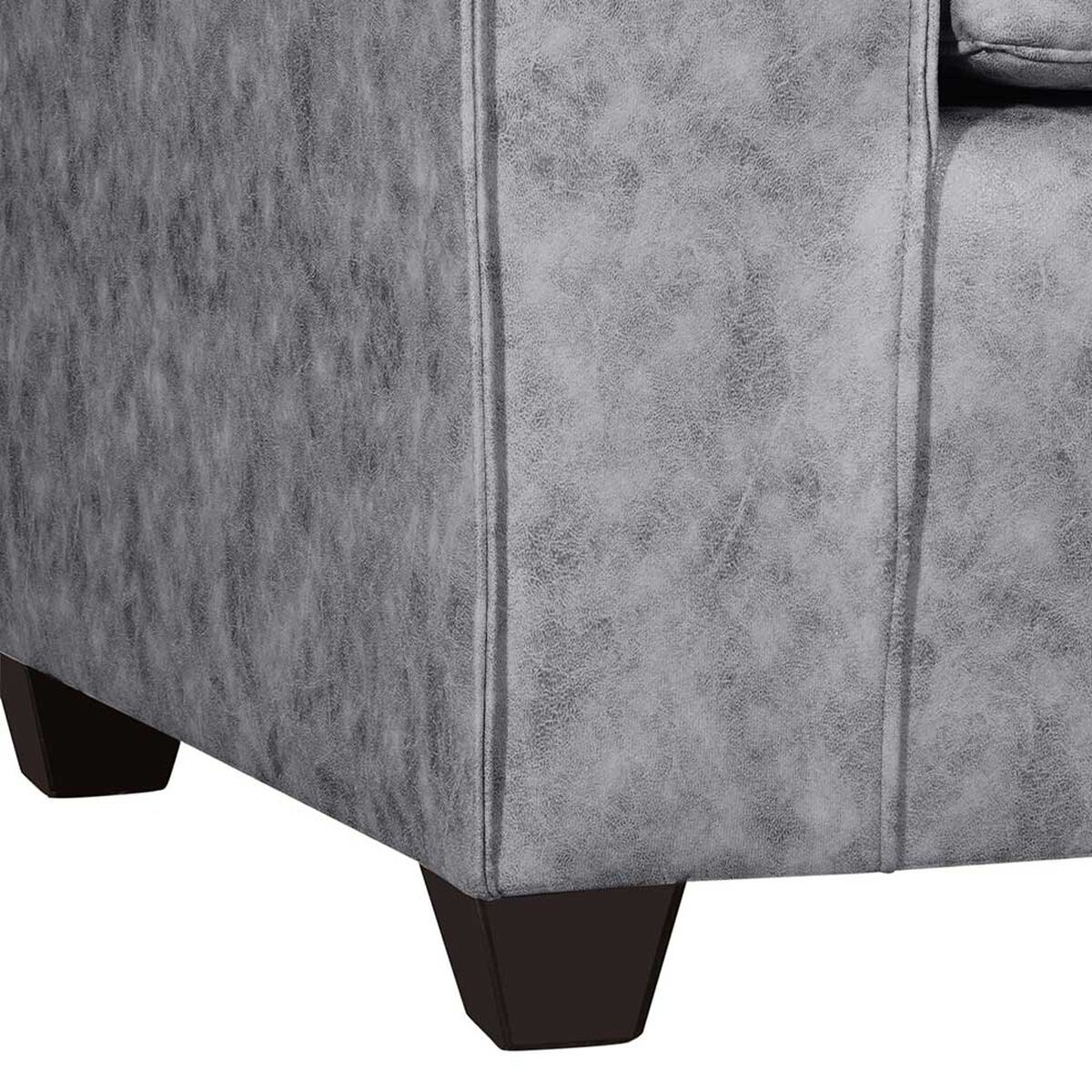 Juego de Living Black Factory Ezeiza Sof&aacute; 3 Cuerpos + Dos Sillones 1 Cuerpo Gris