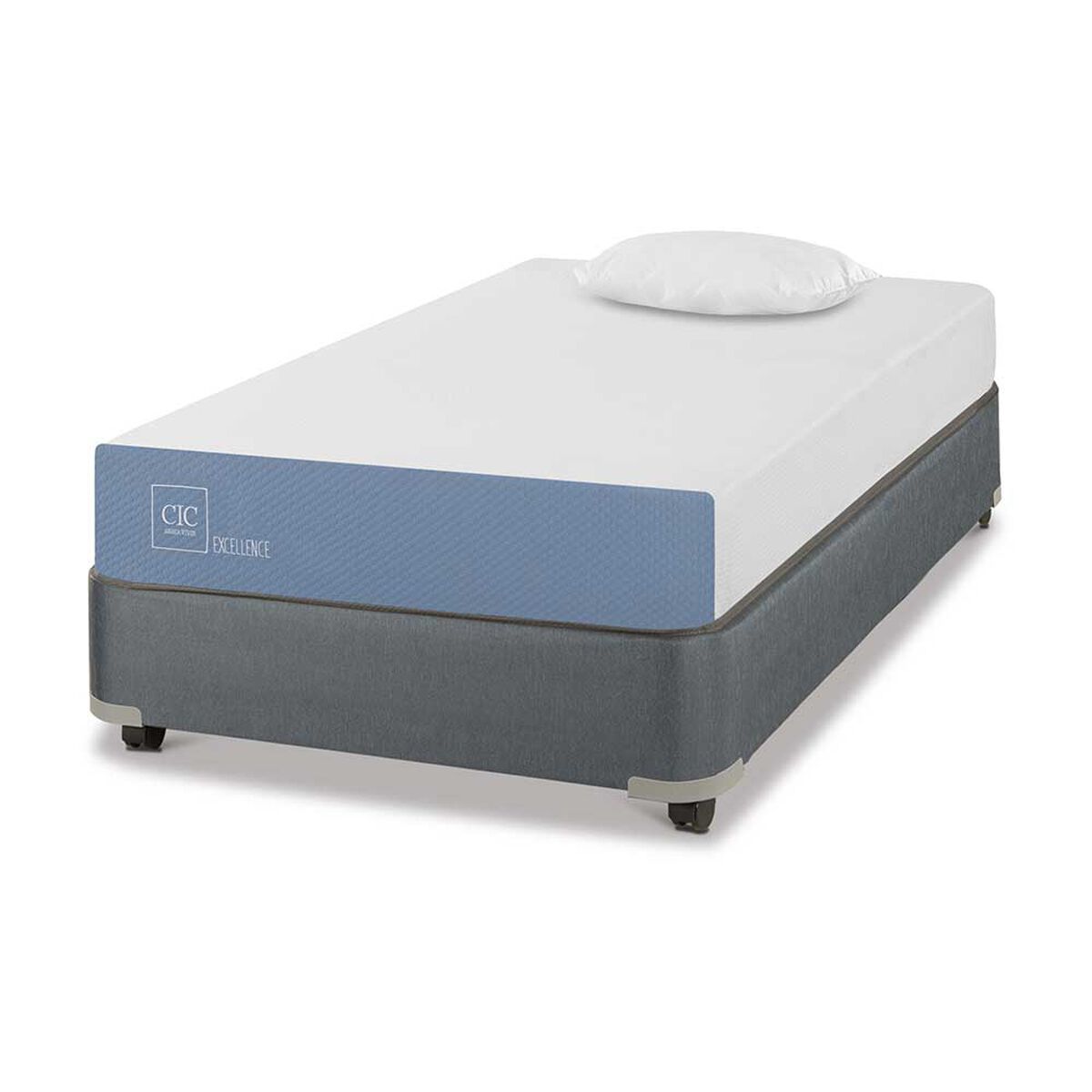 Cama Americana CIC 1,5 Plazas Excellence + Almohada